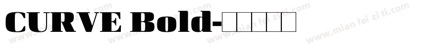CURVE Bold字体转换